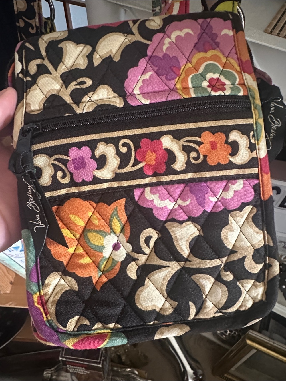 Vintage Vera Bradley Retired Suzani Sm. Crossbody • EUC